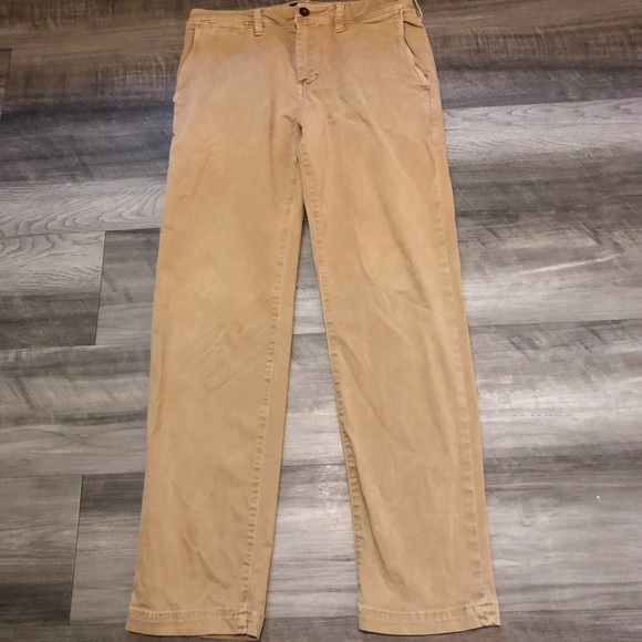 American Eagle Extreme Flex Slim Straight Tan Jeans. - Picture 2 of 8